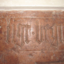 Grabinschrift für Hans Eckher auf der Wappengrabplatte für Erhard Eckher (vgl. Nr. 29)