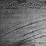 Privatbesitz, Grabplatte für Susanna Waltmann und ihren Sohn Johann Seger Wiedenfeld, Ausschnitt