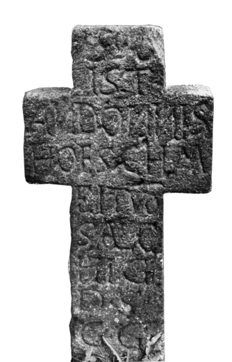 Bild zur Katalognummer 206: Grabkreuz des Hufschmieds Antonius Hofschmidt aus Boppard-Bad Salzig