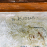 Aposteldarstellungen mit Namensbeischriften auf Wandmalerei