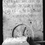 Grabinschrift für Georg Tobler auf einer Priestergrabplatte