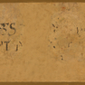 Fragmente aufgemalter Inschriften im Sitzungssaal des Rathauses [6/10]