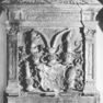 Wappentafel mit Bauinschrift Markgraf Karl II. von Baden-Durlach (Stadtarchiv Pforzheim S1-14-002-V-009)
