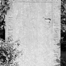 Grabplatte einer Unbekannten