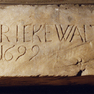 Balken mit Bauinschrift in St. Walpurgis