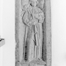 Sterbeinschrift für Andreas Schachtner auf einer figuralen Grabplatte
