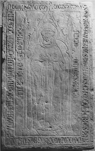 Bild zur Katalognummer 18: Grabplatte des Mönches Heinrich