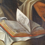 Werden, Schatzkammer St. Ludgerus, Gemälde Tod des hl. Liudger (16. Jh., 1616)