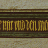 Balken mit Inschrift