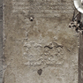 Grabplatte für Johannes Oesten und Gertrud Reich