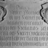 Grabplatte Anna Margaretha von der Margarethen, Detail (A)