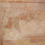 Werden, St. Ludgerus, Nischengewölbe im südlichen Seitenschiffs des Westteils der Kirche, Wandmalereien, Ausschnitt (M. 10. Jh.)