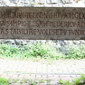Kaiserswerth, Pfalz, Türsturz mit Bauinschrift
