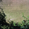 Grabinschrift, Grabgedicht, Bibelzitat und Mahninschrift auf der Grabplatte des Johann Ambrosius Schlagmüller.
