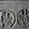 Grabplatte für Lambert Warendorp und seine Ehefrauen N. N. und Alverdis sowie für Raphael Erich und seine Ehefrau Ilsebe Tessin