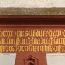 Quader mit Bauinschrift im Schloß in Hann. Münden