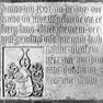 Sterbeinschrift auf der Grabtafel der Elisabeth und der Ursula Plenk