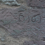 Eckquader mit Jahreszahl an der Westseite des Turmes