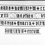 Namens- und Spruchinschrift auf einer Bronzeglocke 