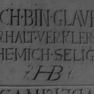 Grabplatte oder Epitaph Kaspar Huberinus (B3, F)