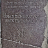 Grabplatte für die Stadtboten, für Joachim Schwarz und für H. M.
