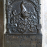Wappengrabtafel mit Sterbevermerk für den Domherrn Erasmus Graf von Wolfstein.