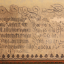 Fragmente aufgemalter Inschriften im Sitzungssaal des Rathauses [1/10]