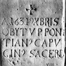 Grabstein des Kapuzinerpaters Pontianus 
