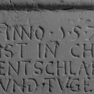 Grabplatte Margaretha Senft, Detail (B)