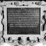 Grabdenkmal Markgraf Karl II. von Baden-Durlach, Kunigunde geb. Markgräfin von Brandenburg und Anna geb. Pfalzgräfin von Zweibrücken-Veldenz, Detail Grabinschrift des 19. Jhs.