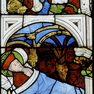 Dom, Chorumgang, Bildfenster süd VI, 1c, Christus erscheint dem Hl. Martin im Traum (A. 15. Jh.)