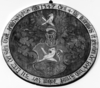 Bild zur Katalognummer 195: hölzernes Totenschild des Johannes d. J. von Eltz