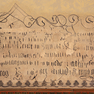 Fragmente aufgemalter Inschriften im Sitzungssaal des Rathauses [2/10]