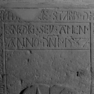 Grabplatte Agatha Seybolt, Detail