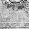 Grabplatte Hans Joseph Kirsser d. J., Detail