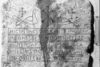 Bild zur Katalognummer 2: Grabstein des Diakons Besontio und seiner Nichte (bzw. Enkelin) Justiciola