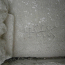 Jahreszahl im Sturz eines Portals aus Sandstein.