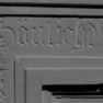 Grabplatte Maximilian Heinrich Graf von Hohenlohe, Detail (A)