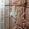 Grabplatte der Lukardis Schenkin von Erbach, geborene von Eppstein.