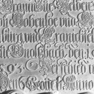 Tischgrabdeckplatte Sophia Gräfin von Hohenlohe, Detail (A)