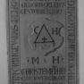 Grabplatte oder Epitaph Kaspar Huberinus