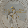 St. Andreas, Stuckdekoration, Decke im östlichen Seitenschiff, 5. Joch, Inschrift VI,5 E