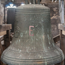 Glocke mit Glockenspruch, Meisterinschrift und Gussjahr