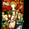 Dom, Chorumgang, Bildfenster süd VII, 1d, Schutzmantelmaria (A. 15. Jh.)