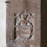 Wappengrabplatte für Margarete von Rorbach