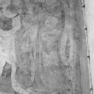 Wandgemäldezyklus VI, zwei Standfiguren mit Spruchbändernn