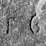 Felsblock (I), Detail mit Inschrift (C)