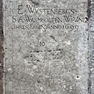 Grabplatte für Elisabeth Wüstenberg, Witwe von Adam Warmbolt