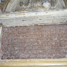 Sterbe- und Gedächtnisinschriften auf dem Wandgrabmal der Familie Zierer