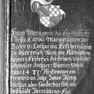 Porträt Äbtissin Margareta von Baden, Detail mit Inschrift